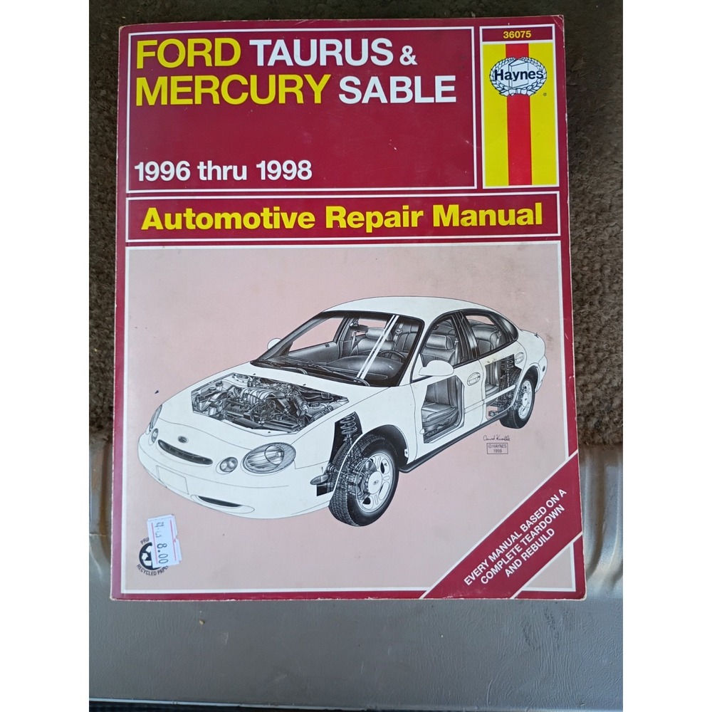 Haynes Ford Taurus Mercury Sable 1996-1998 Automotive Repair Manual 36075